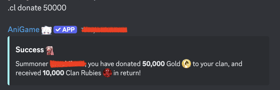 Anigame Clan Donation